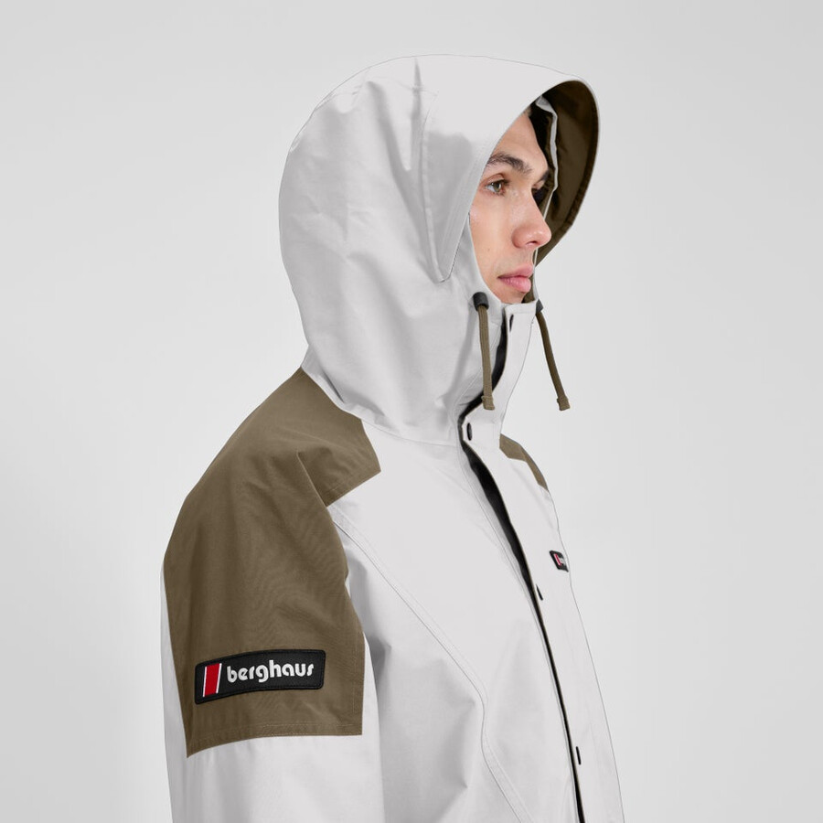 unisex meru la montaña gore-tex chaqueta marróngris berghaus