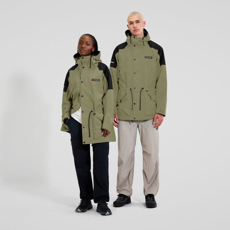 unisex meru la montaña gore-tex chaqueta - verdenegro berghaus