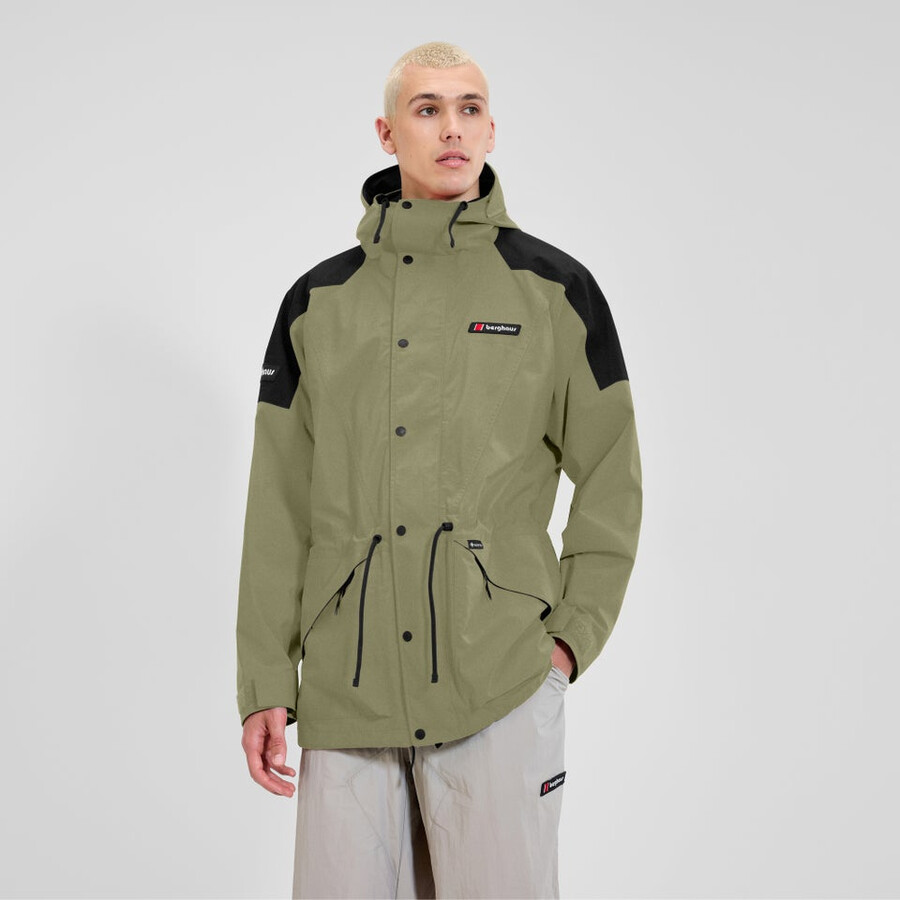 unisex meru la montaña gore-tex chaqueta - verdenegro berghaus