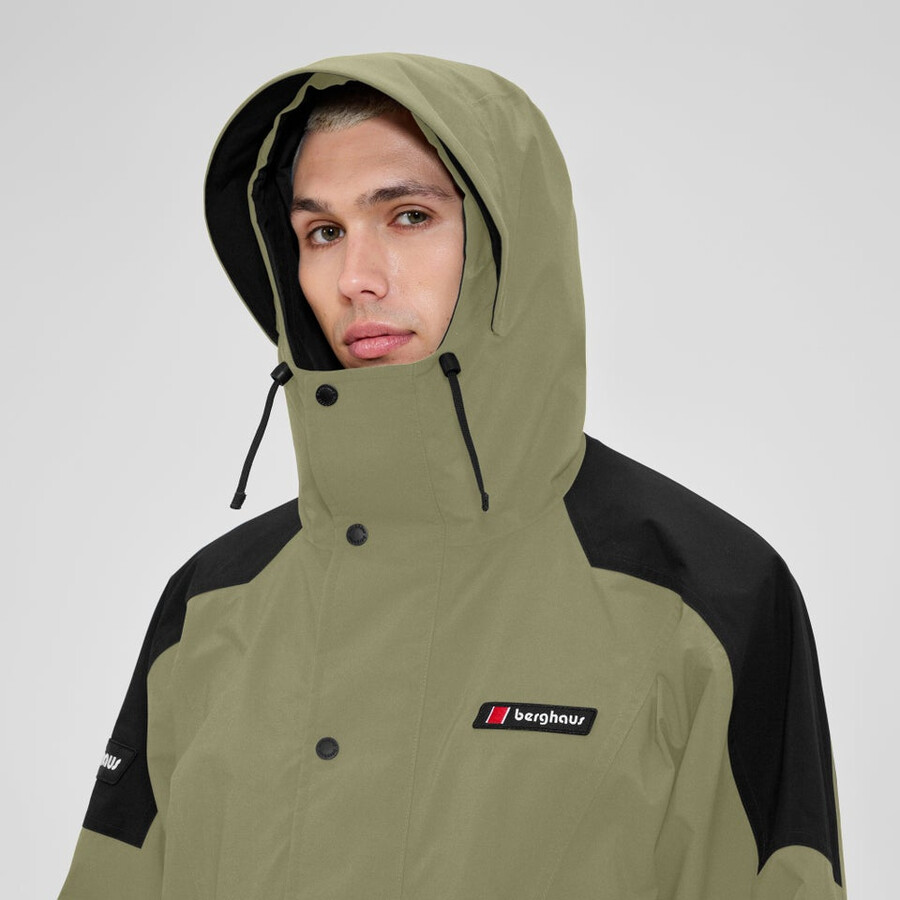 unisex meru la montaña gore-tex chaqueta - verdenegro berghaus