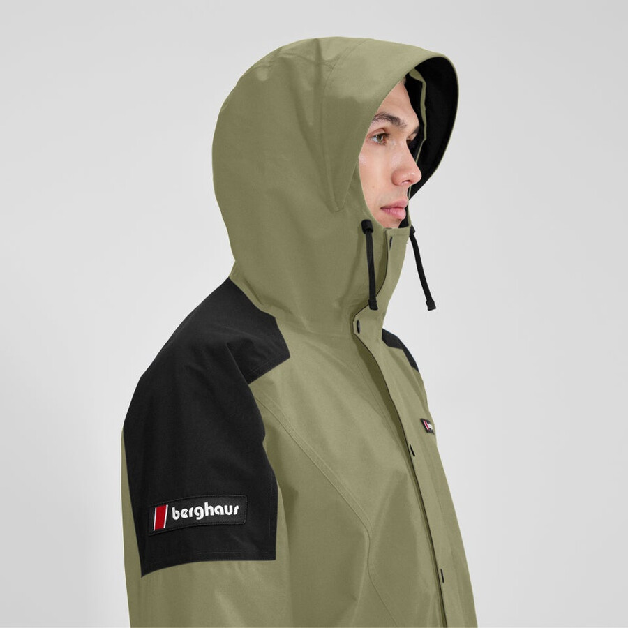 unisex meru la montaña gore-tex chaqueta - verdenegro berghaus