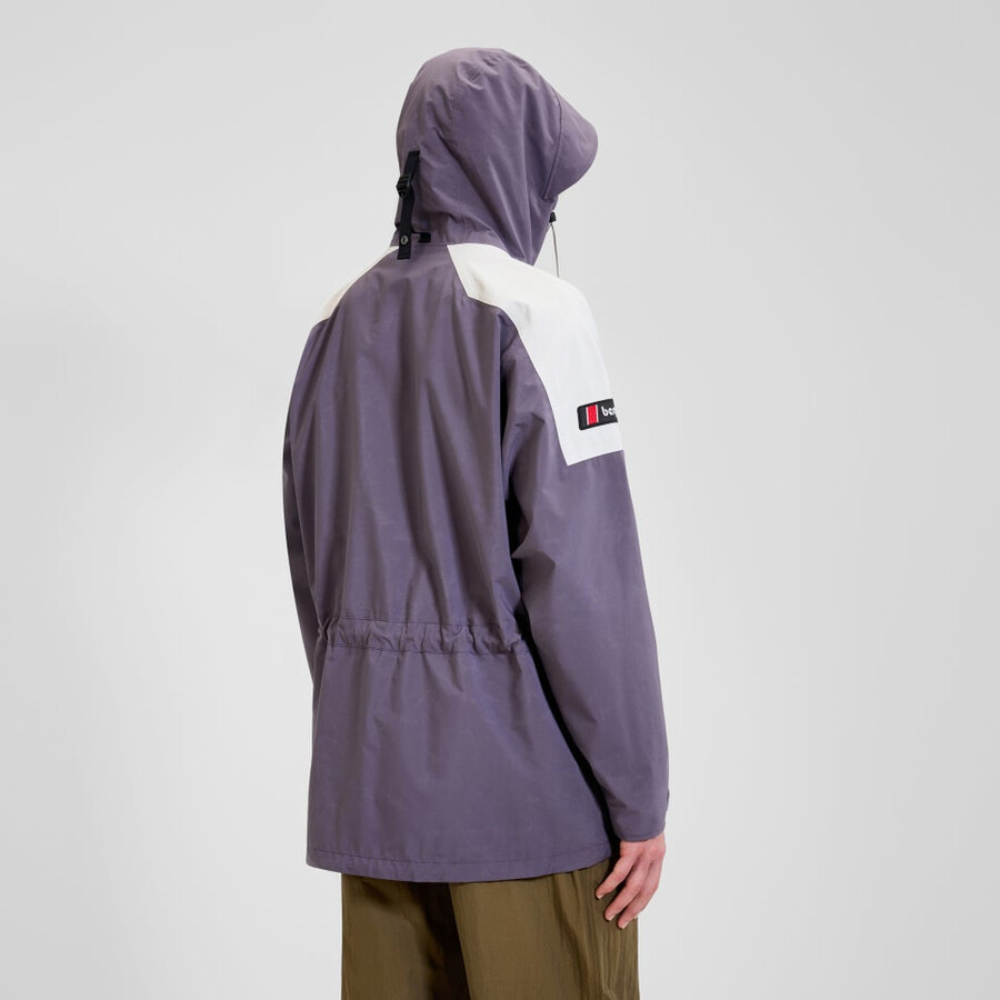 unisex meru la montaña gore-tex chaqueta púrpura gris berghaus