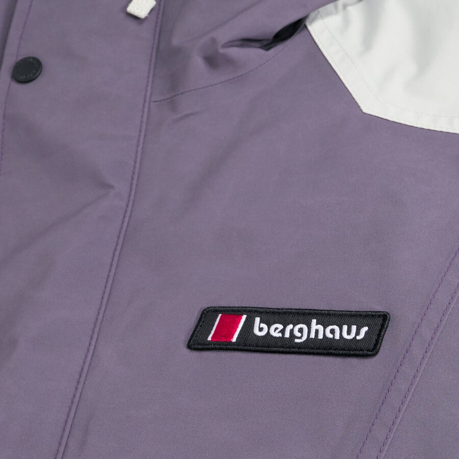 unisex meru la montaña gore-tex chaqueta púrpura gris berghaus