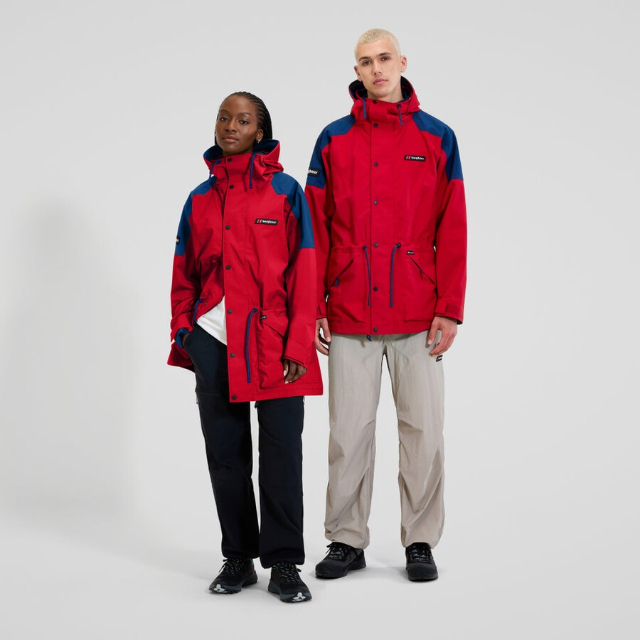 unisex meru la montaña chaqueta de gore-tex - rojoazul berghaus
