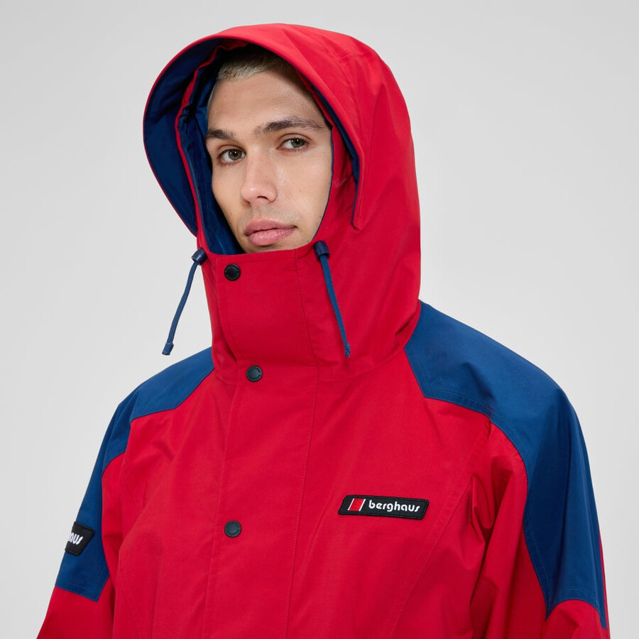 unisex meru la montaña chaqueta de gore-tex - rojoazul berghaus