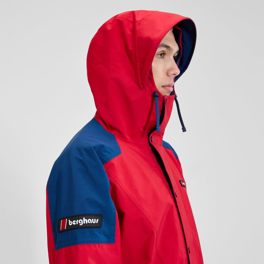 unisex meru la montaña chaqueta de gore-tex - rojoazul berghaus