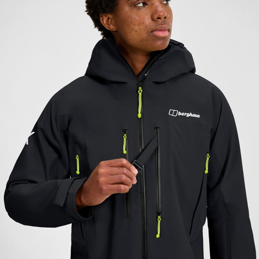 la mujer extrem vanguardia chaqueta de gore-tex - negro berghaus