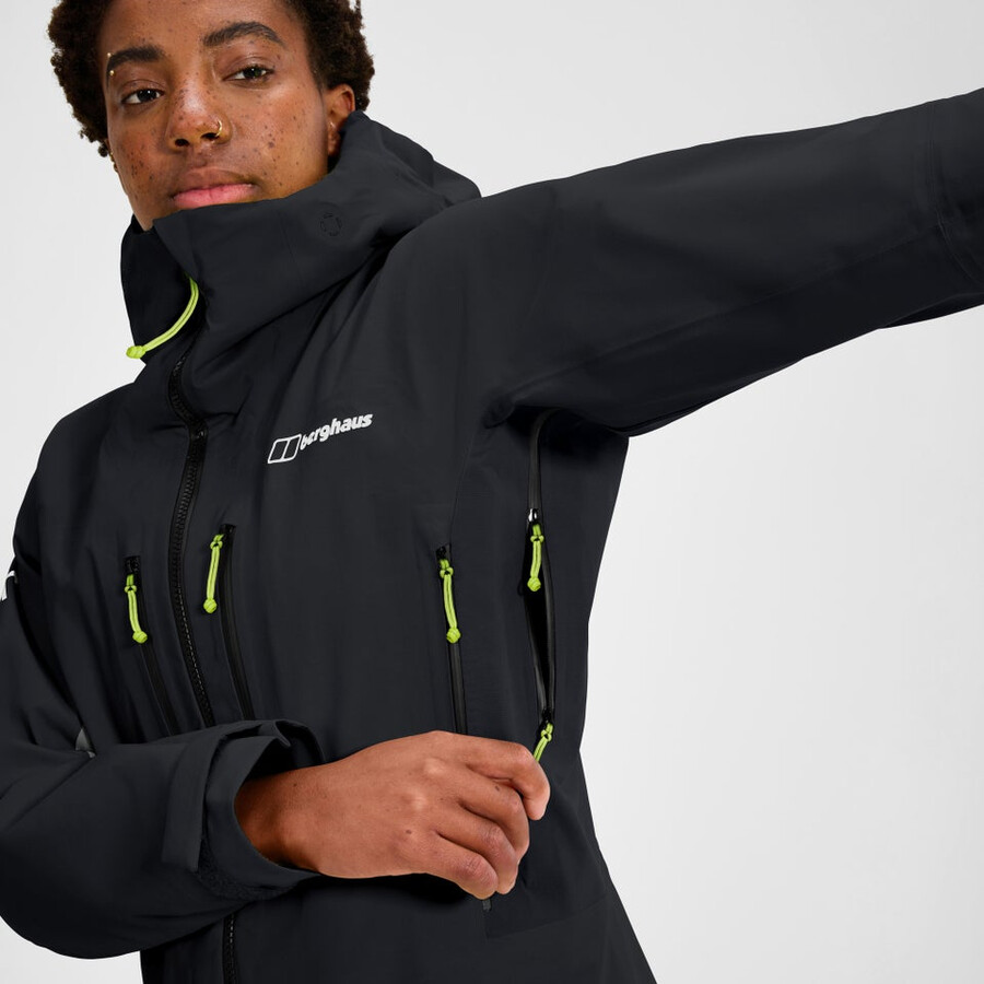 la mujer extrem vanguardia chaqueta de gore-tex - negro berghaus