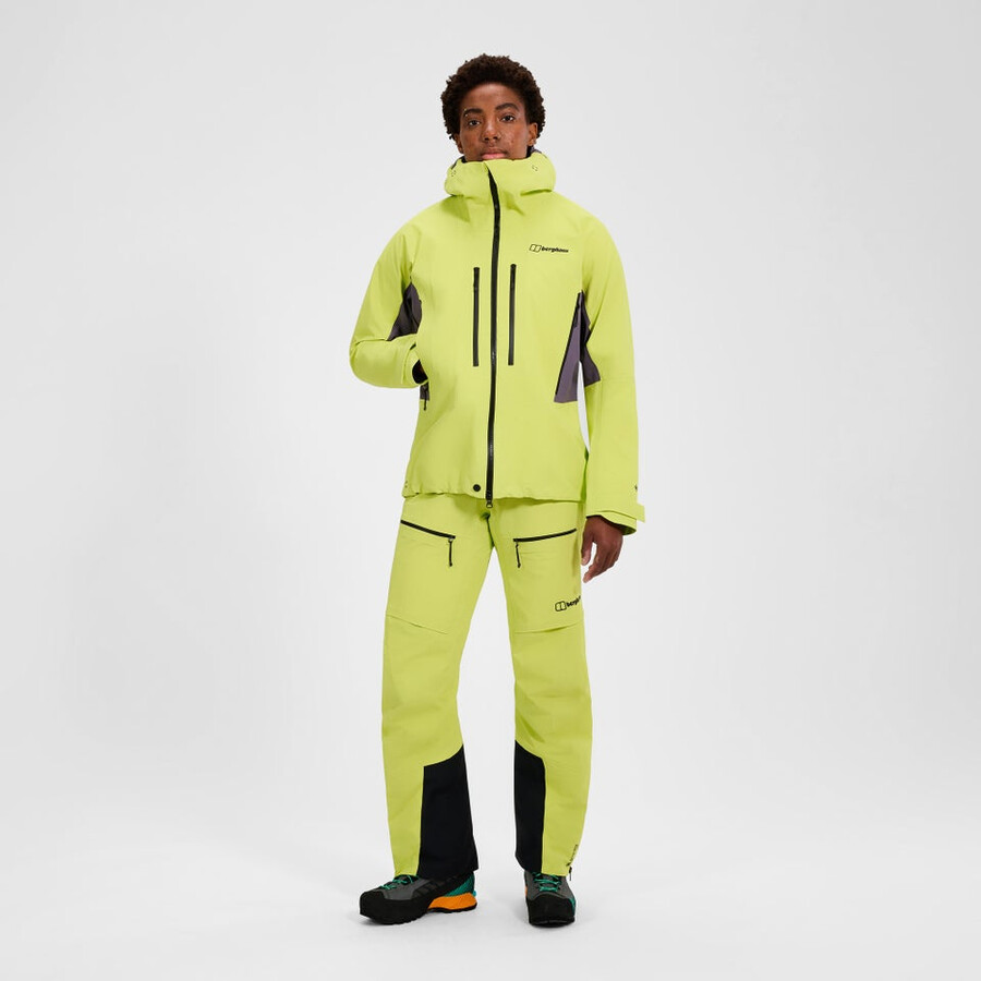 la mujer extrem vanguardia chaqueta de gore-tex - amarillopúrpura berghaus