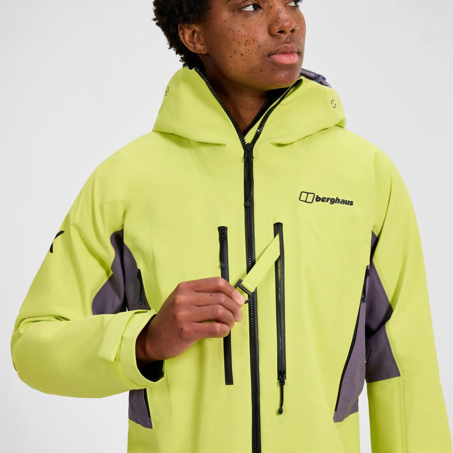 la mujer extrem vanguardia chaqueta de gore-tex - amarillopúrpura berghaus