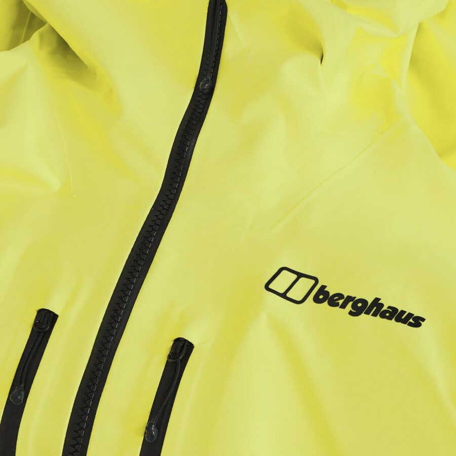 la mujer extrem vanguardia chaqueta de gore-tex - amarillopúrpura berghaus
