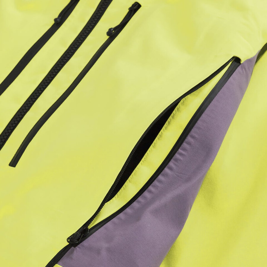 la mujer extrem vanguardia chaqueta de gore-tex - amarillopúrpura berghaus