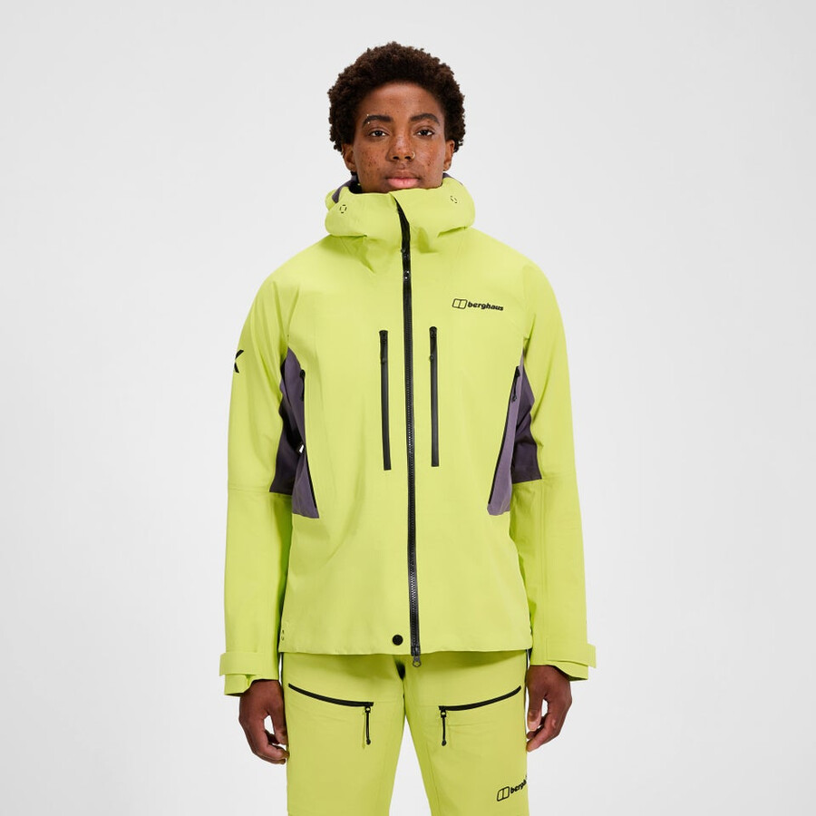 la mujer extrem vanguardia chaqueta de gore-tex - amarillopúrpura berghaus