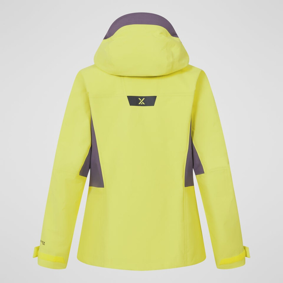 la mujer extrem vanguardia chaqueta de gore-tex - amarillopúrpura berghaus