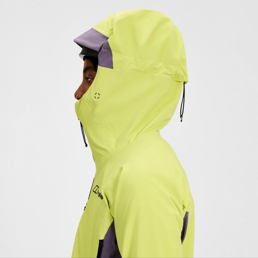 la mujer extrem vanguardia chaqueta de gore-tex - amarillopúrpura berghaus