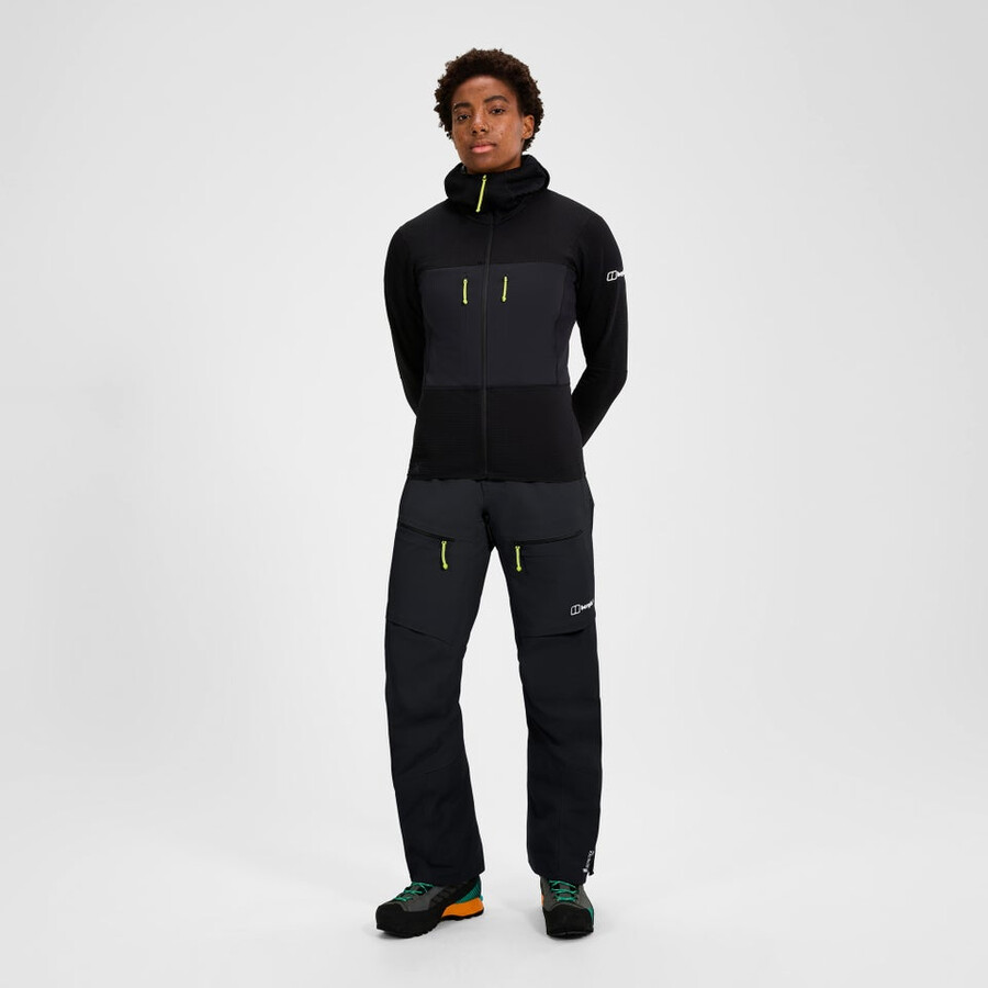 la mujer extrem vanguardia de gore-tex pantalones - negro berghaus
