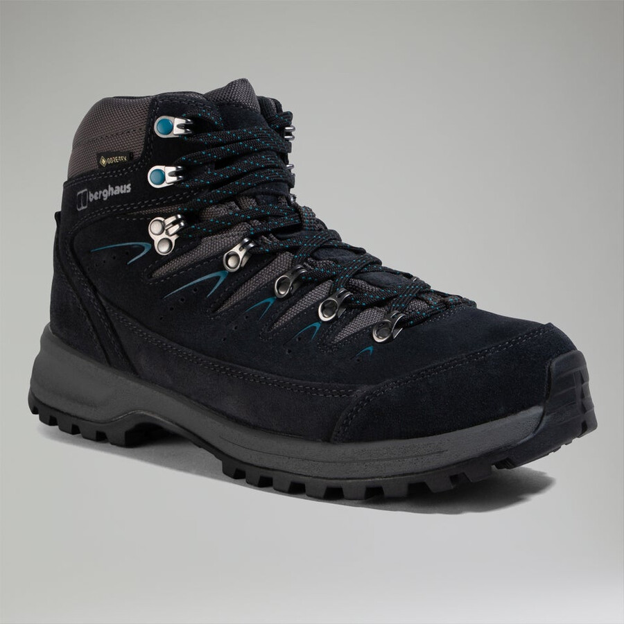 las mujeres del explorador de trekking gore-tex - azul marinogris berghaus