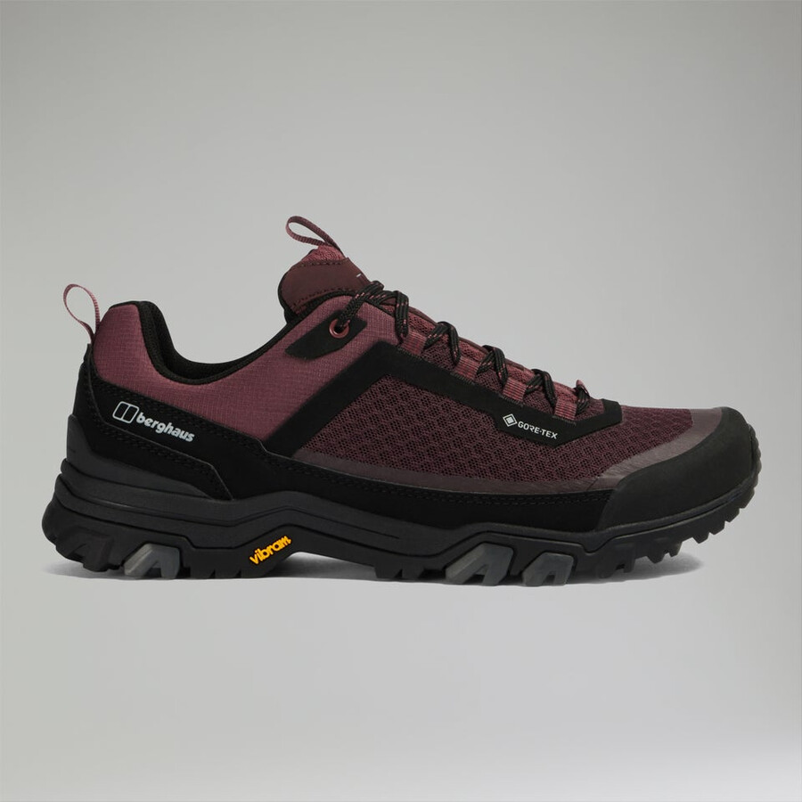 las mujeres de tierra del ataque activo de gore-tex zapatos - negropúrpura berghaus